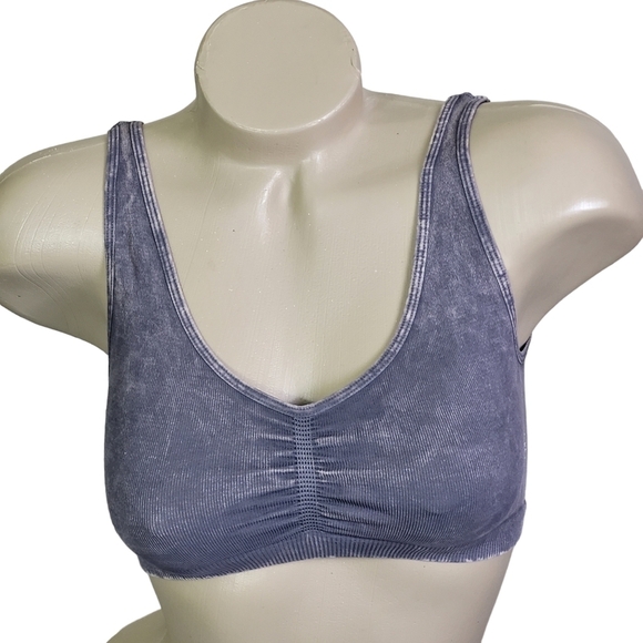 Free People Ruched Strappy Back Shanti Bra - Picture 3 of 11